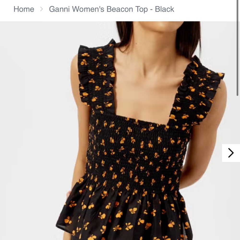 GANNI
Ganni Women's Beacon Top - Black
